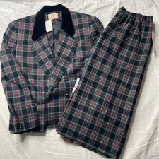 NWT Vintage Pendleton Plaid Wool Scottish Tartan Blazer and Skirt Size 14/ 18