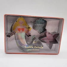 Mermaid Cookie Cutter Set Of 3 Meri Meri