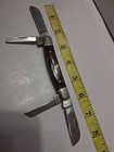 Owl Head 4 Bladed Congressman Pocket Knife Brow And Gold Swirling X 22 — photo 5