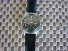 VINTAGE SEIKO SQ QUARTZ WATCH WOMENS DAY DATE BLACK DIAL NEW BATTERY