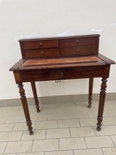 Scrittoio Antico Con Alzatina In Mogano E Tiretto Luigi Filippo