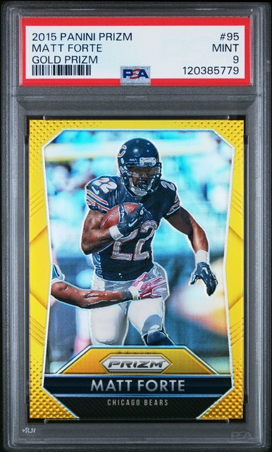 2015 PANINI PRIZM GOLD PRIZM #95 MATT FORTE 2/10 PSA 9