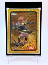 🔥 2025 TOPPS CHROME MARVEL GREEN GOBLIN GOLD WAVE /50 #161