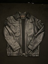 Original Ben Sherman Men’s Genuine Leather Jacket Black (S)