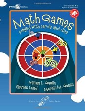 MATH GAMES PLAYED WITH CARDS AND DICE, GRADES 4-6 By Charles Lund Excellent
