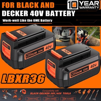  NEW 40V FOR BLACK & DECKER 40Volt MAX Lithium-Ion Battery LBX2040 LBXR36 LSW36