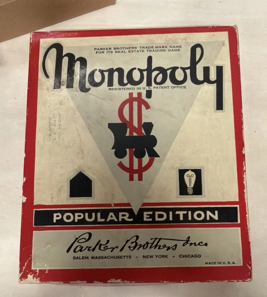 モノポリー　確認用 Monopoly Board 1954 Vintage Manufacture Board & Traditional Games