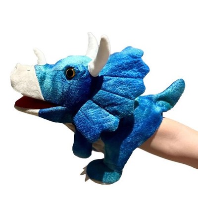 Plush Hand Puppet - Triceratops - Johnco