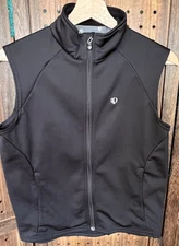Womans Medium Pearl Izumi BLACK Vest Full Zip Fall 05 Cycling Biking Athletic
