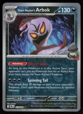 Team Rocket's Arbok Reverse Holofoil Uncommon SV10: Destined Rivals 113/182 NM