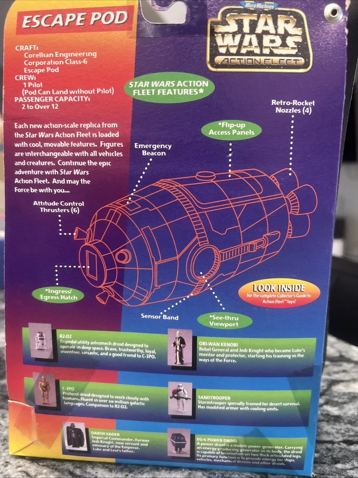 Nuevo en caja Star Wars Galoob Micro Machines - Juego de acción Droid Escape Foto 2 de 2