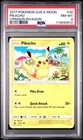 2017 POKEMON SUN & MOON CRIMSON INVASION #30 PIKACHU - PSA 8 NM-MT