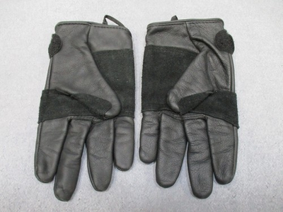 #ad US MILITARY BLACK LEATHER RAPPEL GLOVES FAST ROPE MEDIUM LIGHT DUTY UTILITY $19.99