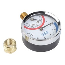 Dual Function 2in1 Pressure and Temperature Gauge for Heating System Monitoring