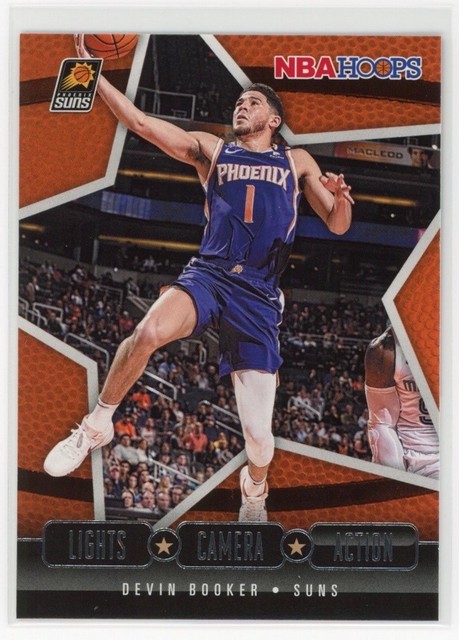 2020 Hoops #7 Devin Booker Lights Camera Action Phoenix Suns