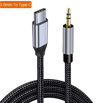 AUX Audio Cable USB C to 3.5Mm Jack AUX Cord Car Speaker Headphone Adapter for S