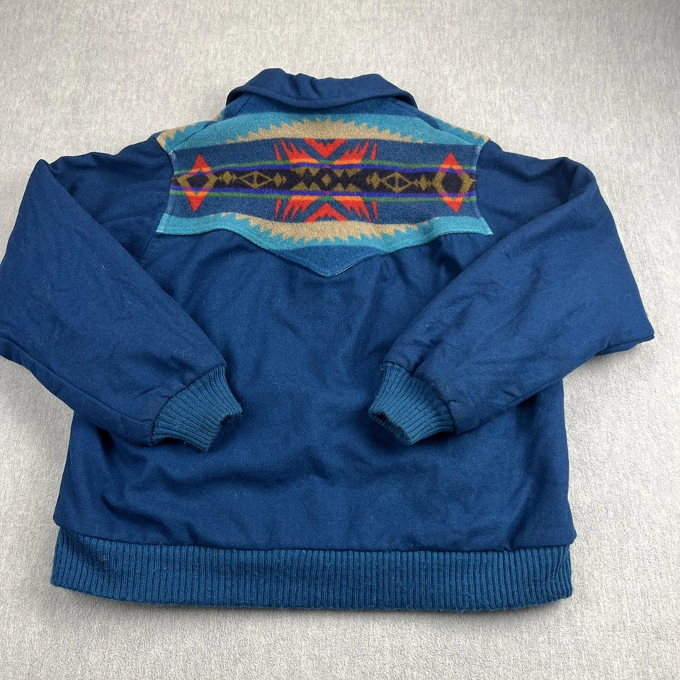 VTG Pendleton High Grade Western Aztec Jacket Sz M 100% Virgin Wool USA Made - Image 2 of 4