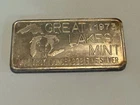 1973 Commercial Silver Art Bar  one ounce .999 Great  Lakes