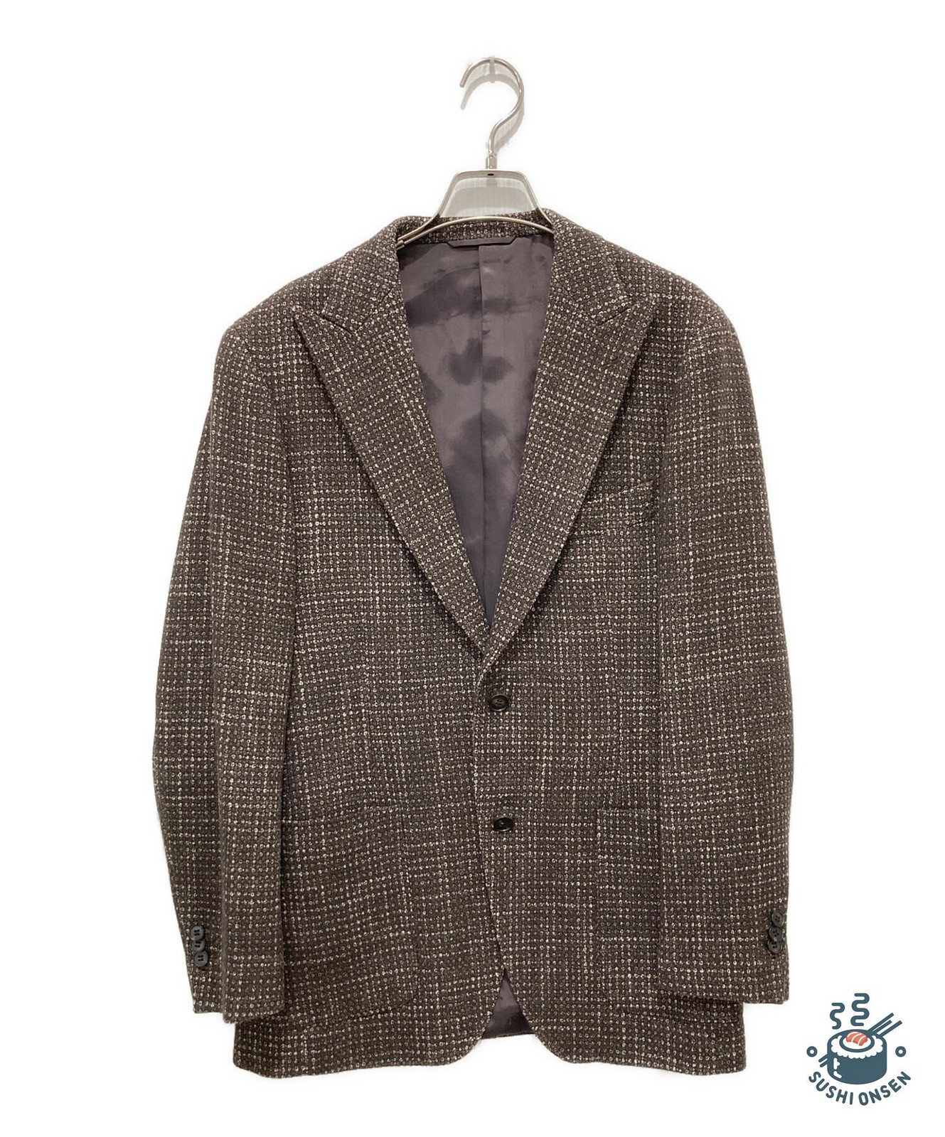 UNIVERSAL LANGUAGE tailored jacket Size: 48 Brown… - image 1