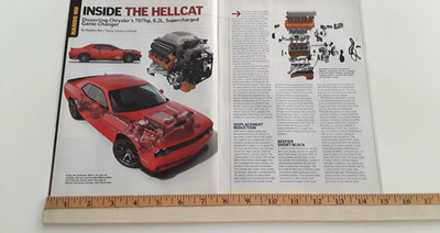 DODGE HELLCAT 6.2 SUPERCHARGED 707 H.P. ORIGINAL  2015 ARTICLE