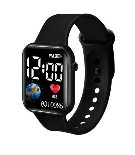 Slim LED Digital Sport Watch Unisex Wristwatch Men Women Boys Girls Kids Gift