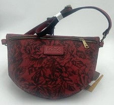 PATRICIA NASH Etched Roses Vintage Coated Canvas TINCHI Sling Crossbody Bag NWT