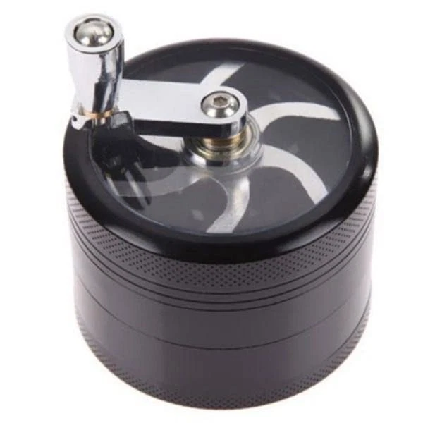1.5 Inche Hand Seasoning Spice Cracker Crusher Grinder with Black, Black