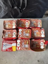 Vintage 70s Budweiser Empty Beer Boxes Rare Lot Of 9 Collectible 60s