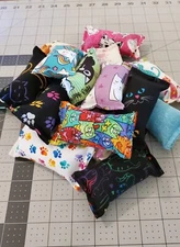 Mini Handmade Cat/Kitten Catnip Toy, Organic Catnip,  Cat Gift, Value Bag Of 10