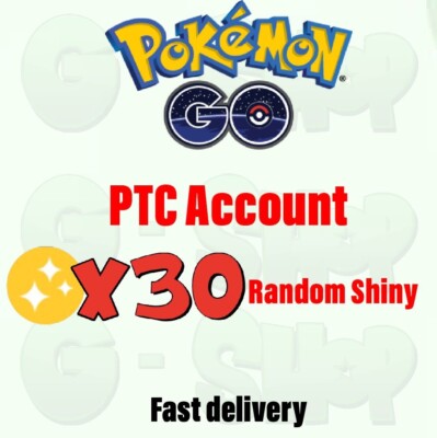 Compte Pokémon GO Digital - 30 Pokémon Shiny Aléatoires - Neuf - Pour Android, IOS, PC