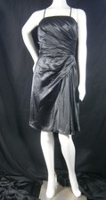 Bill Levkoff Designer Sample 12 Black Bridesmaid Dress Prom Wedding Gown NEW 195