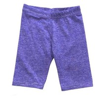 Dori Creations girls purple brushed heather bike shorts size 5-6