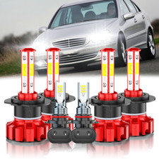 For Mercedes-Benz C230 2002-2007 6 Combo LED Headlight Fog Light Bulbs Kit