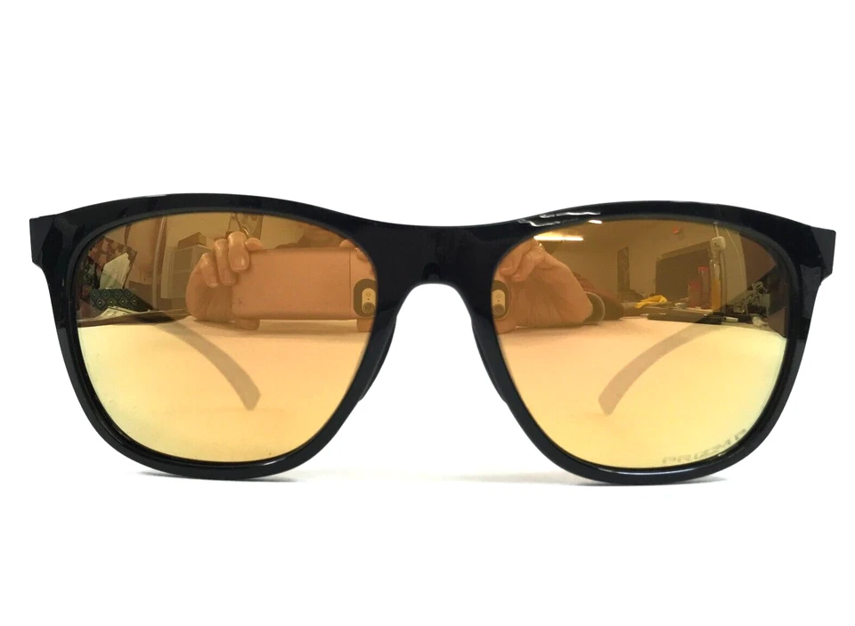 Gafas de sol Oakley Leadline OO9473-0256 negras pulidas con lentes Prizm oro rosa Foto 2 de 4