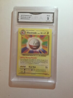 2016 electrode pokemon card value Mint 2016 Pokemon XY Electrode #40 Evolutions