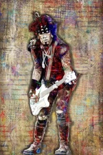 Nikki Sixx Of MOTLEY CRUE 16x20in Poster, Motley Crüe Music Art Free Shipping
