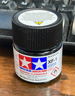 Tamiya ''Mini'' Acrylic model paint - XF-1 81701 Flat Black (flat)