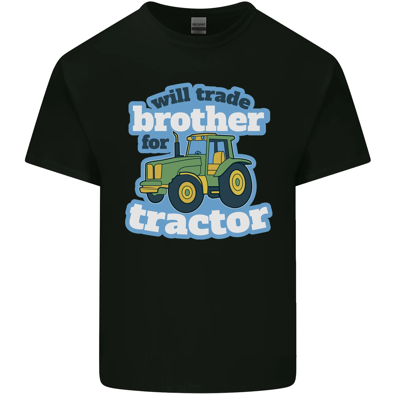 Will Trade Brother For Tractor Farming Mens Cotton T-Shirt Tee Top