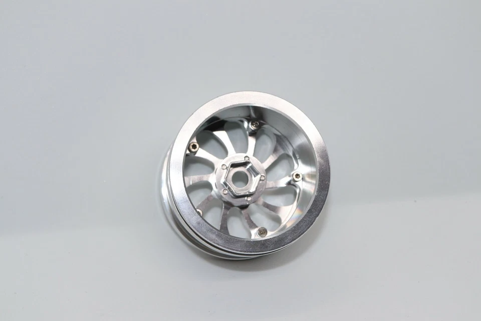 RC Crawler Alufelgen 2.2 Zoll Beadlock Reifen Kompletträder Scaler 1/10 1/8 12mm - Bild 3 von 4