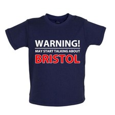 Warning May Talk Bristol - Baby T-Shirt / Babygrow - Rovers City Robins Pirates