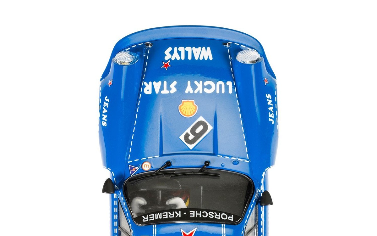 Scalextric C4398 - Porsche 911 Carrera RSR 3.0 'Wallys Jeans' Scala 1:32 (Blu) - Auto Slot Classica GT