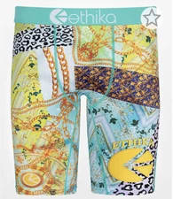 ETHIKA TURQUOISE "SILKY SMOOTH"  BOXER BRIEF MEN'S SIZE MEDIUM NWT