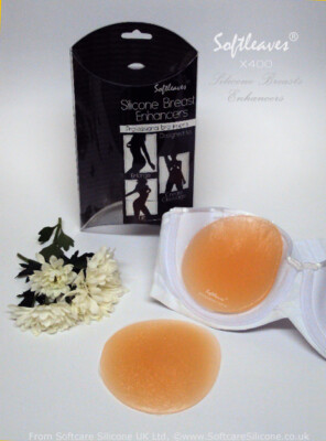 Softleaves X400 Ingrandimento Seno Inserti Reggiseno In Silicone Softleaves - Taglia 34AA/B, Trasparenti, Push Up, Rimovibili E Lavabili Alza Seno Adesivo - Foto 5