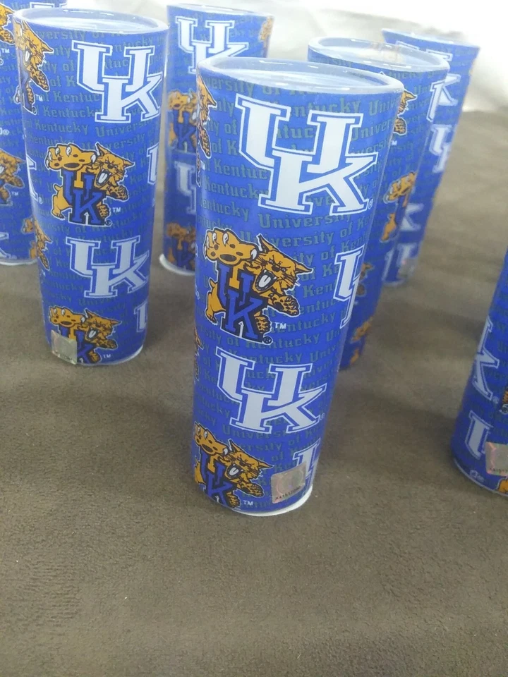 12 件全新肯塔基大学野猫队标志射击玻璃 SEC 会议英国 — 第 2/4 张图片