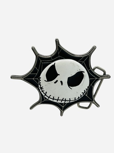 Disney Jack Skellington Spider Web Belt Buckle Nightmare Before Christmas Retro - Picture 1 of 4