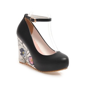 mary ankle strap wedge