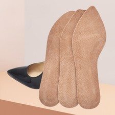 Self Adhesive Genuine Leather Shoe Insoles Pad Pigskin Soft for Sandal Daily New