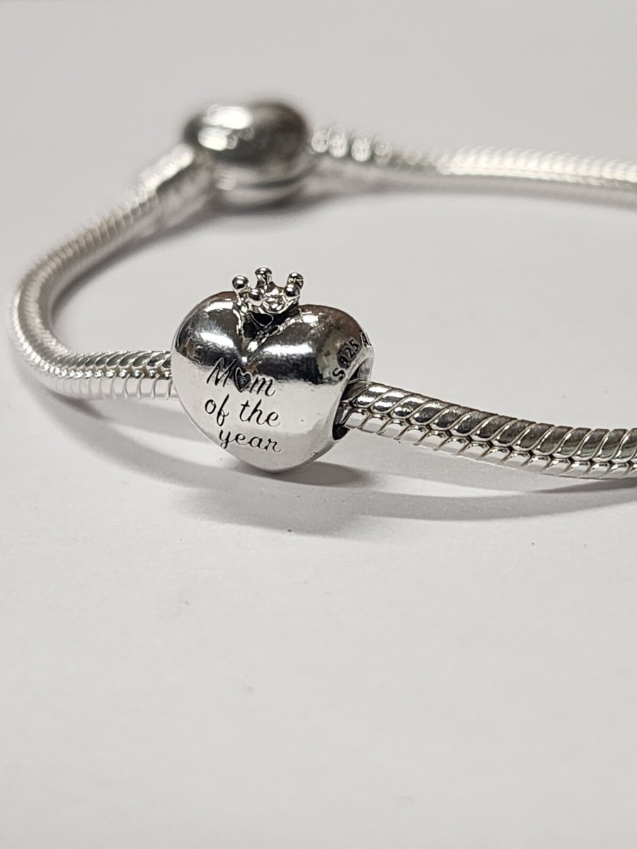 AUTHENTIC PANDORA MUM OF THE YEAR HEART CHARM #798823C00 | eBay