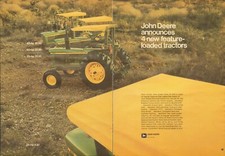 1973 XLARGE 2pg Print Ad of John Deere 830 1530 2030 2630 Farm Tractor