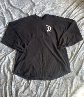 Spirit Jersey Disneyland Resort Black White T-Shirt Long Sleeve Medium  Unisex